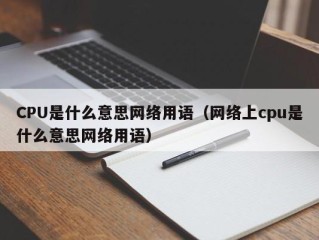 CPU是什么意思网络用语（网络上cpu是什么意思网络用语）