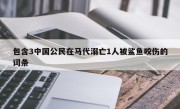 包含3中国公民在马代溺亡1人被鲨鱼咬伤的词条