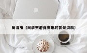 周清玉（周清玉老婆陈琳的背景资料）