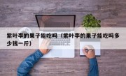 紫叶李的果子能吃吗（紫叶李的果子能吃吗多少钱一斤）