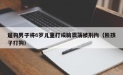 遛狗男子将6岁儿童打成脑震荡被刑拘（熊孩子打狗）